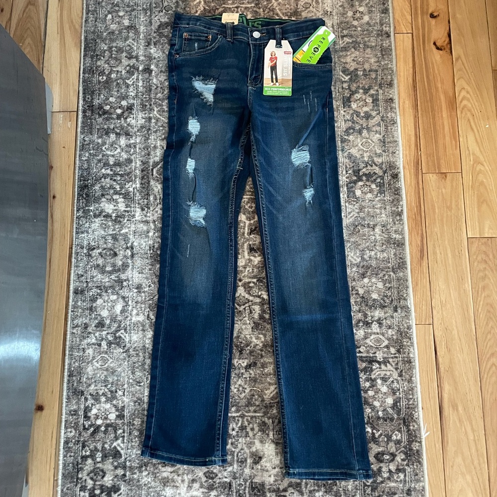 Levi boy jeans size 14 adjustable waist